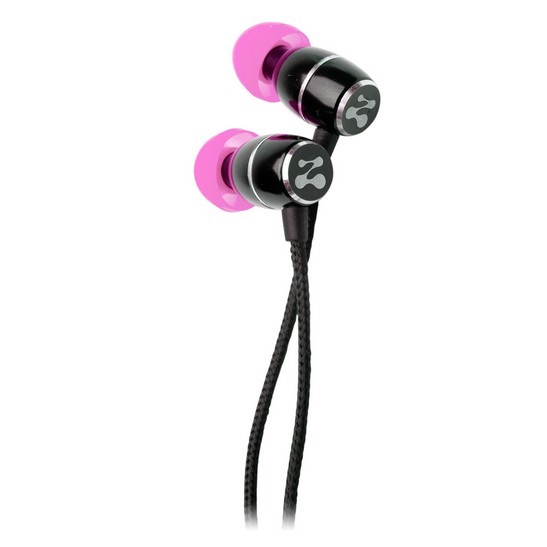 ZipBuds In-Ear Fresh Musta Pink Vetoketju