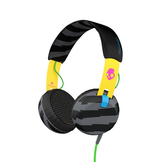 Skullcandy GRIND ON-EAR W/TAP TECH, Locals Only/Yellow/Black