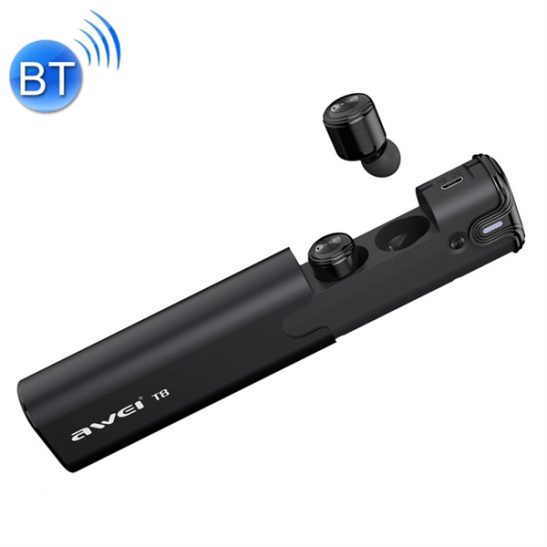 AWEI T8 Mini Bluetooth Headset - Musta