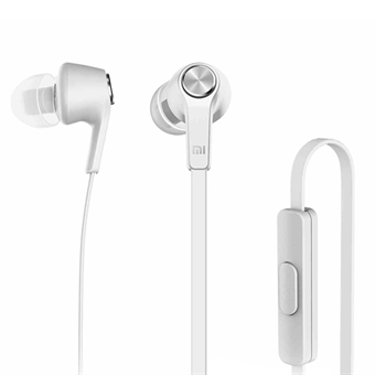 Alkuperäinen Xiaomi Piston In-Ear Stereo Bass kuulokkeet Kaukosäätimellä - Hopea