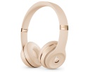 Beats Solo3 - Hörlurar med mikrofon - på örat - Bluetooth - trådlös - ljudisolerande - satinguld - för 10.5-inch iPad Pro, 9.7-inch iPad, 9.7-inch iPad Pro, iPhone X, Xr, Xs, Xs Max