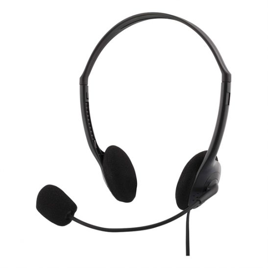 DELTACO Headset, 30mm elementit - Musta