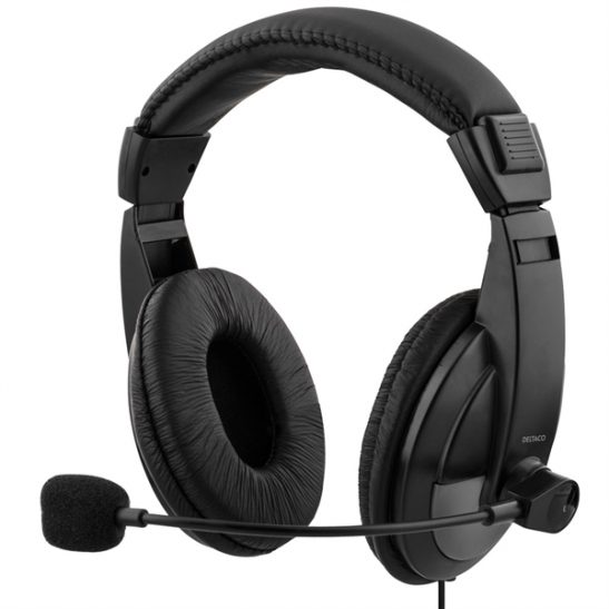 DELTACO Headset 40mm elementit - USB