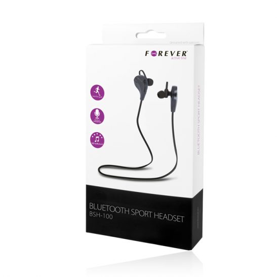 Forever Bluetooth Headset BSH-100 langattomat kuulokkeet - Musta