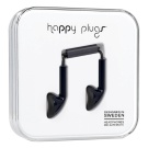 Happy Plugs Musta 3,5mm With Mic + Adapter