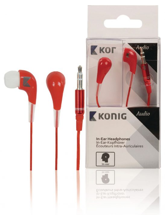 In-ear-kuulokkeet punaiset