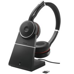 Jabra Evolve 75 Stereo Ms Sekä Latausasema Musta