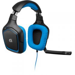 Logitech G430 Sininen, Musta