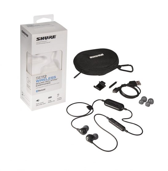 Shure - SE112-K-BT1 - Wireless Sound Isolating Earphones (Black)