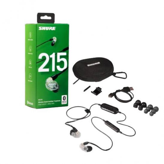 Shure - SE215-BT1 - Wireless Sound Isolating Earphones (Clear)