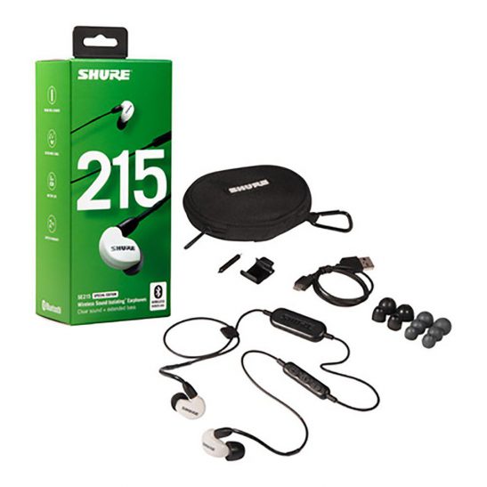 Shure - SE215-BT1 - Wireless Sound Isolating Earphones (White)