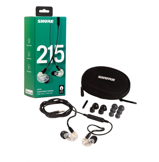 Shure - SE215 UNI - Sound Isolating Earphones (Clear)