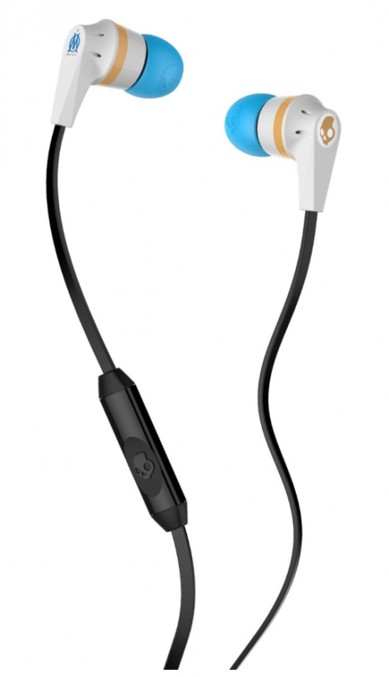 Skullcandy INKD 2.0 White / Gold Olympique Nappikuuloke mikrofonilla