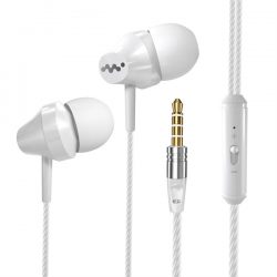 In-Ear Kuulokkeet Mikrofonilla - Valkoinen