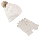 Kitsound Audio Beanie Headphones and Gloves White