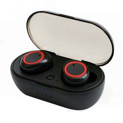 True Wireless Bluetooth Buds Musta/punainen