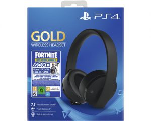 Sony Playstation Gold Wireless Headset - Fortnite Bundle Musta