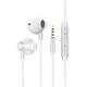 In-Ear Earbuds Noise Cancelling Waterproof Sports Earphones (White&Silver)