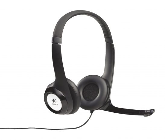 Logitech kuulokemikrofoni On-Ear-Kuulokkeet USB Langallinen Sisäänrakennettu Mikrofoni 2.4 m Musta