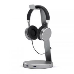 Satechi Usb 3.0 Hub Headset Stand Grey Harmaa