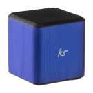 (98) Kitsound Cube speaker 2x 3,5mm Blue