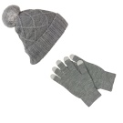 Kitsound Audio Beanie Headphones and Gloves Grey