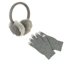 Kitsound Audio Ear muff Headphones and Gloves Grey