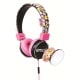 (99)EMOJI Headphone Flip N Switch pink On Ear Universal 85dB