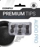COMPLY Earphone Tips Audio Pro Black, 3 Pair Size Medium