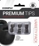 COMPLY Earphone Tips Variety Pack Black, 3 Pair Size Medium