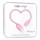 Happy Plugs Lightning To Usb Charge/ Sync Cable (2 M) Pink