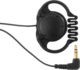 Monacor on-earphone, mono, 3.5 mm, black