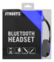 STREETZ Bluetooth-kuulokemikrofoni, v4.2, 10m, musta/sininen