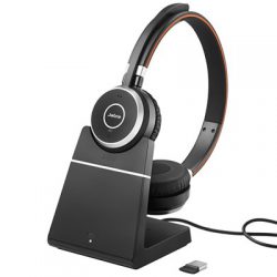 Jabra Evolve 65+ Uc Stereo + Chargning Stand Musta