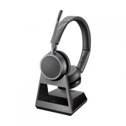 Plantronics Poly Voyager 4220 Office, 1-way Base, Usb-a Harmaa, Musta