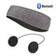 Otsapanta Bluetooth-kuulokkeilla ja mikrofonilla - harmaa